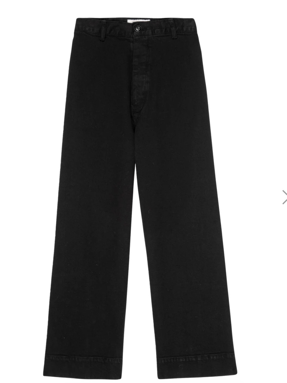 NWT The Great The Seafair Jean Black High Rise Wide Leg Jeans Size 27
